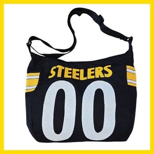 NFL Steelers Jersey Tote Bag 00 ProFANity Little Earth Black Yellow Fan Purse
